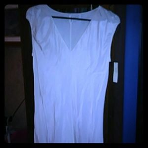 Dkny pure long dress cream